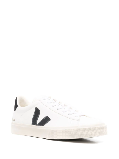 Shop Veja Campo Lace-up Sneakers In Weiss