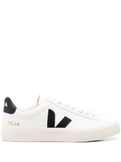 Shop Veja Campo Lace-up Sneakers In Weiss