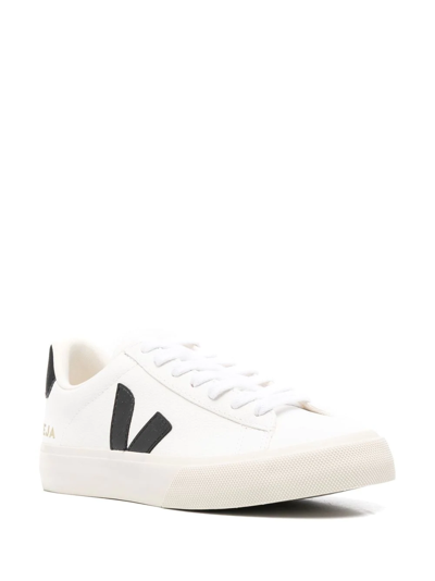 Shop Veja Campo Lace-up Sneakers In Weiss