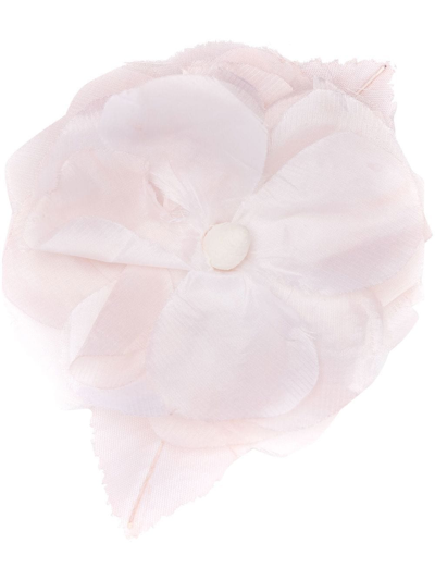 Shop Parlor Floral-detail Scrunchie In Rosa