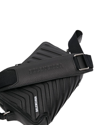 Shop Balenciaga Car Leather Camera Bag In Black