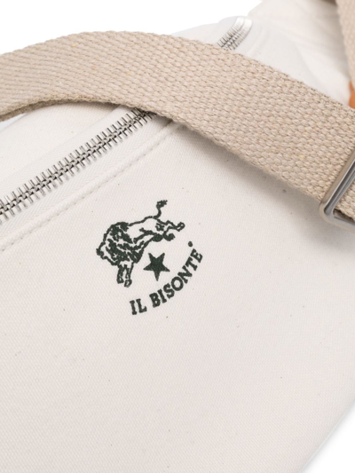 Shop Junya Watanabe Logo-print Canvas Belt Bag In Weiss