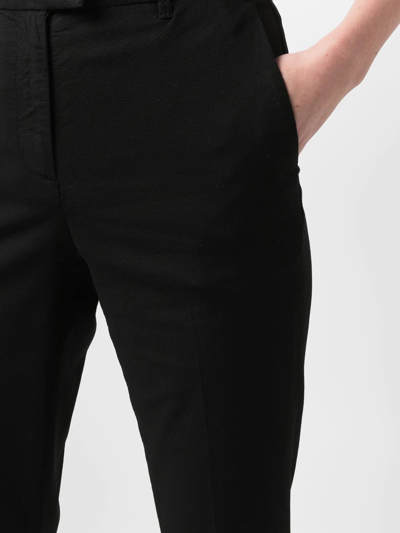 Jacob Cohen Flared Cropped Trousers In Schwarz