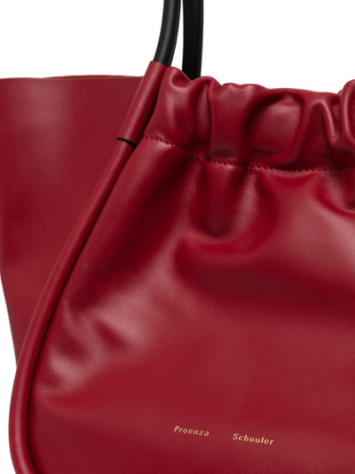 Shop Proenza Schouler Large Ruched Tote Bag In Rot