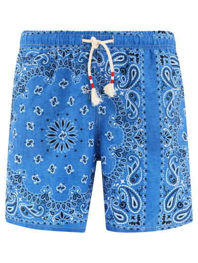 Shop Mc2 Saint Barth "bandana" Swimsuit In Blue