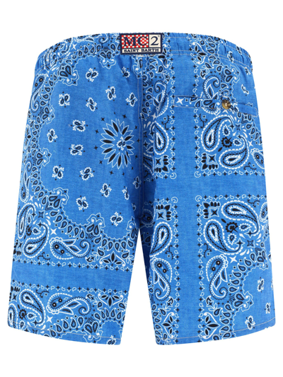 Shop Mc2 Saint Barth "bandana" Swimsuit In Blue