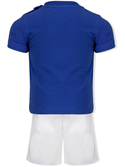 Lapin House Car Print T-shirt And Shorts Set In Blue