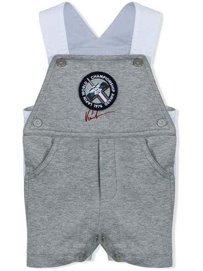 Lapin House Colour-block Dunagrees In Grey