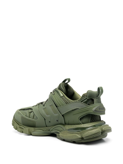Shop Balenciaga Track Recycled Sneakers In Green