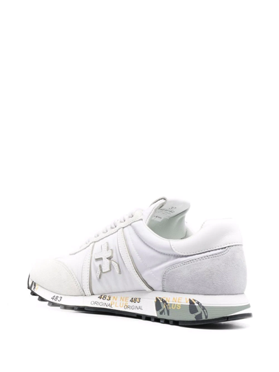 Premiata Panelled Low-top Sneakers In White