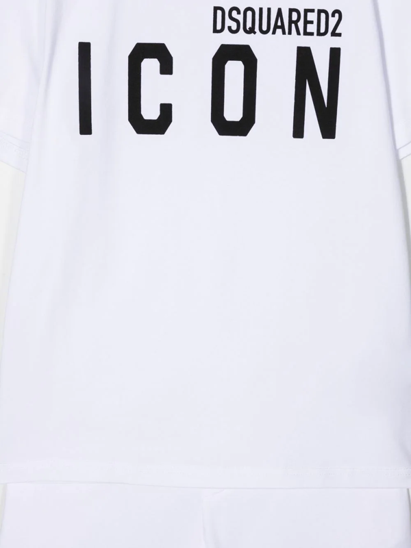 Dsquared2 Kids logo-print cotton tracksuit set - White