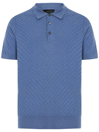 Shop Brioni Polo Shirt <br> In Light Blue
