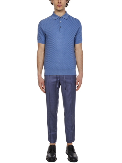 Shop Brioni Polo Shirt <br> In Light Blue