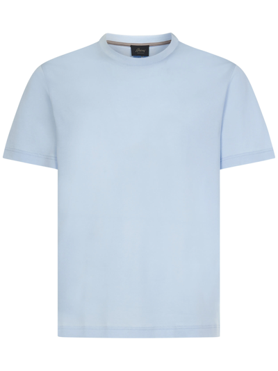 Shop Brioni T-shirt In Light Blue