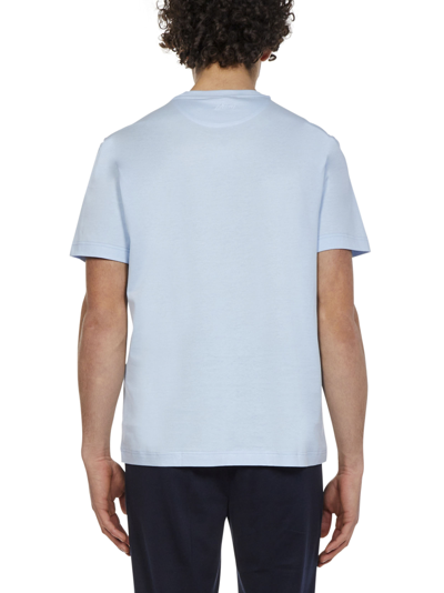 Shop Brioni T-shirt In Light Blue