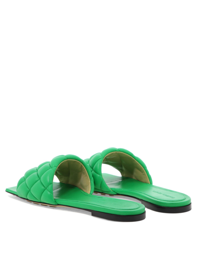 Shop Bottega Veneta "padded" Sandals In Green