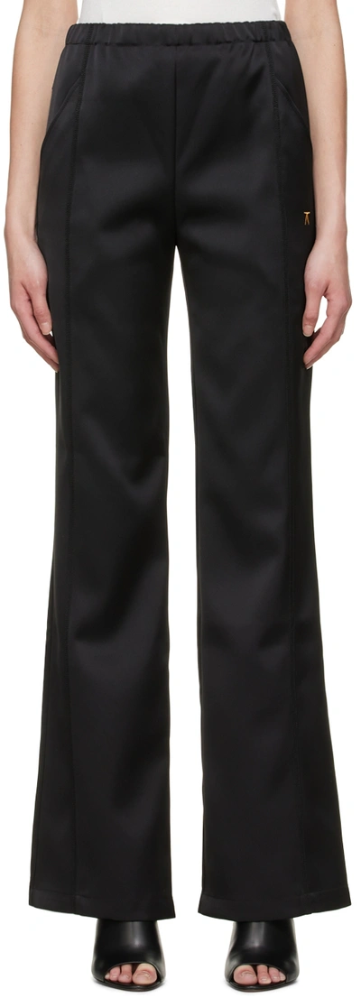Atlein Black Polyester Trouseres In C0114 Black