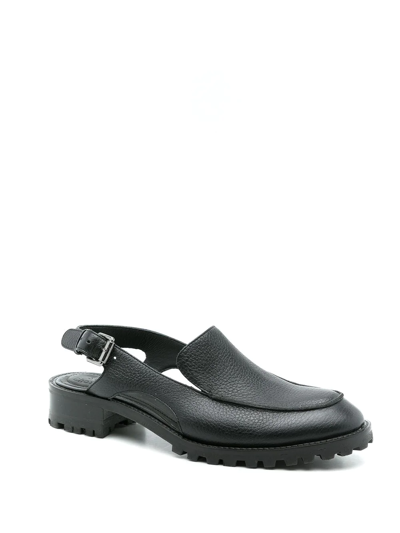 Studio Chofakian Buckle-fastening Leather Loafers In Black