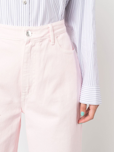 Shop Raf Simons Wide-leg Denim Jeans In Pink