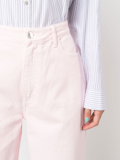 Raf Simons Wide-leg Denim Jeans In Pink