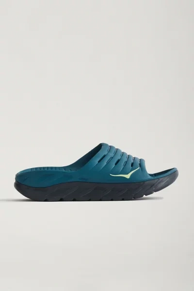 Shop Hoka One One Ora Recovery Slide Sandal In Blue