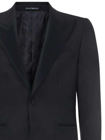 Shop Emporio Armani Suit In Black