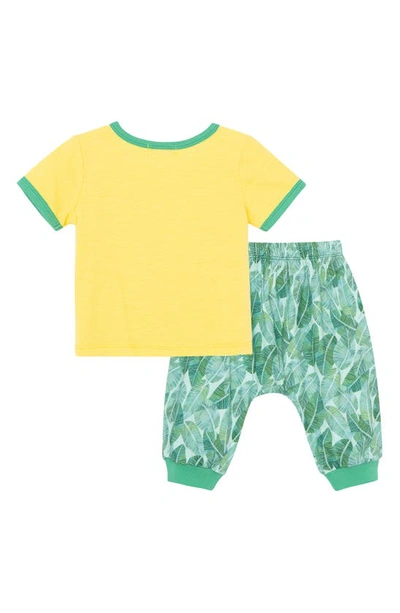 Shop Peek Essentials Graphic Tee & Pants Set In Yellow