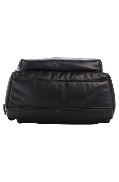 Shop Balenciaga Puffy Leather Backpack In Black