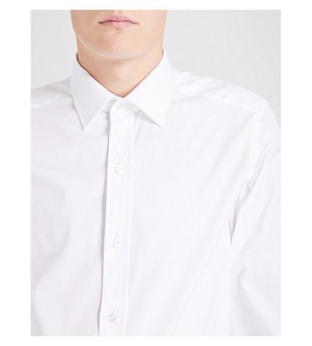 Tom Ford Classic-Fit Double-Cuff Cotton Shirt In White | ModeSens