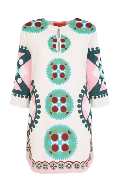 Shop La Doublej Women's Terry Cotton-blend Mini Dress In Print