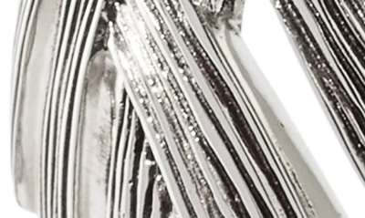 John Hardy Sterling Silver Bamboo Weave Style Drop Earrings In Silver