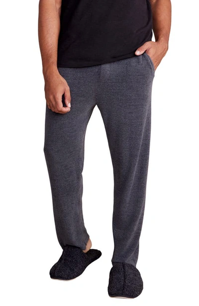 Shop Barefoot Dreams Fleece Lounge Pants In Carbon