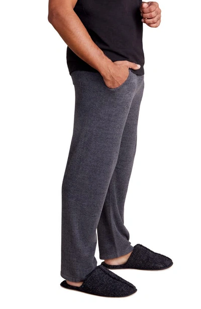 Shop Barefoot Dreams Fleece Lounge Pants In Carbon