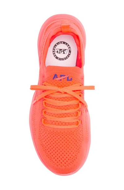 Shop Apl Athletic Propulsion Labs Techloom Breeze Knit Running Shoe In Impulse Red / Blue Haze