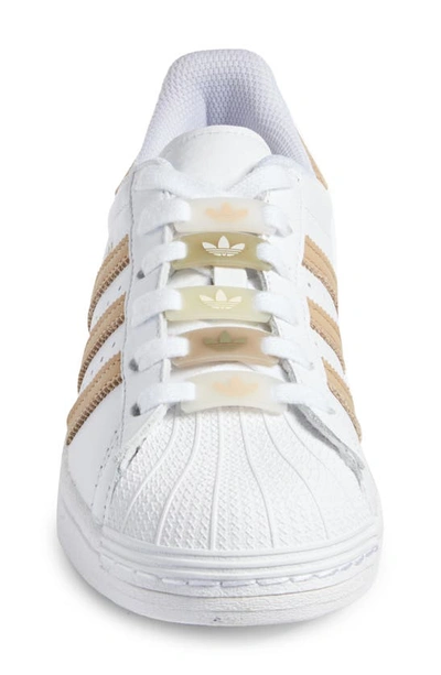 Shop Adidas Originals Superstar Sneaker In White/ St Pale Nude/ White