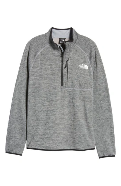 Shop The North Face Canyonlands Quarter Zip Pullover In Medium Grey Heather