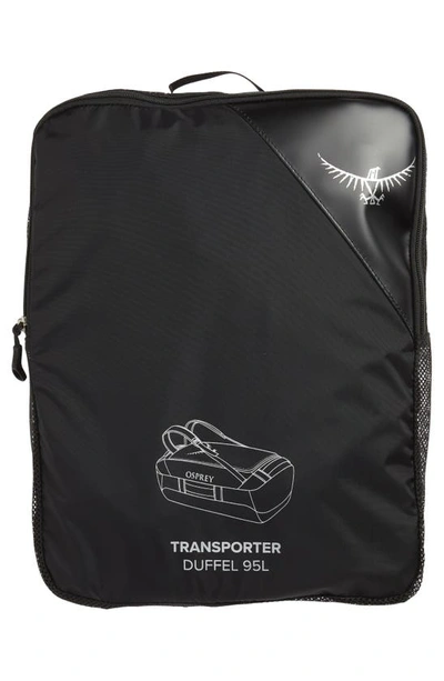 Shop Osprey Transporter® 95l Water Resistant Duffle Backpack In Black
