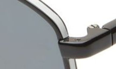 Shop Prada 57mm Polarized Square Sunglasses In Black