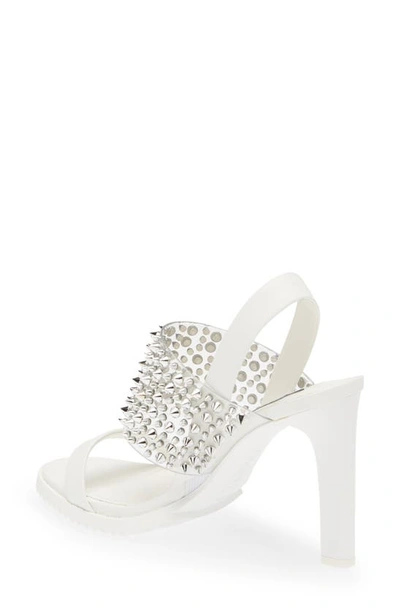 Shop Dkny Balto Embellished Slingback Sandal In White
