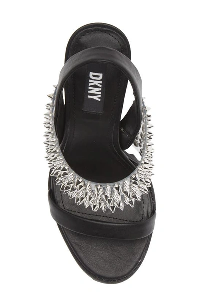 Shop Dkny Balto Embellished Slingback Sandal In Black