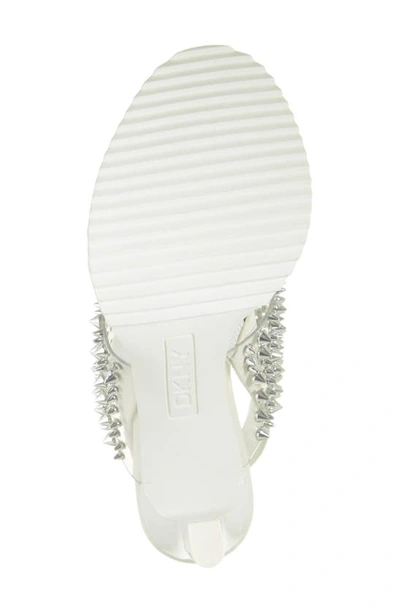 Shop Dkny Balto Embellished Slingback Sandal In White