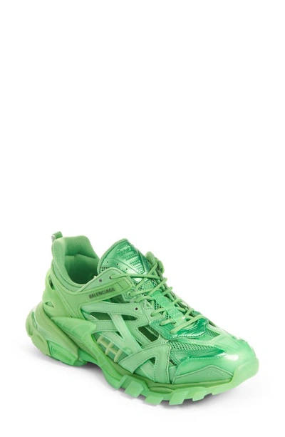 Balenciaga Men's Track 2 Clear Caged Trainer Sneakers In Green | ModeSens