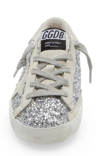 Shop Golden Goose Kids' Super-star Sneaker In Silver