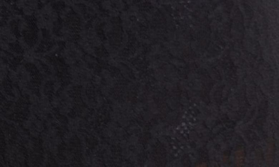 Open Edit Lace Semisheer Wide Leg Pants In Black