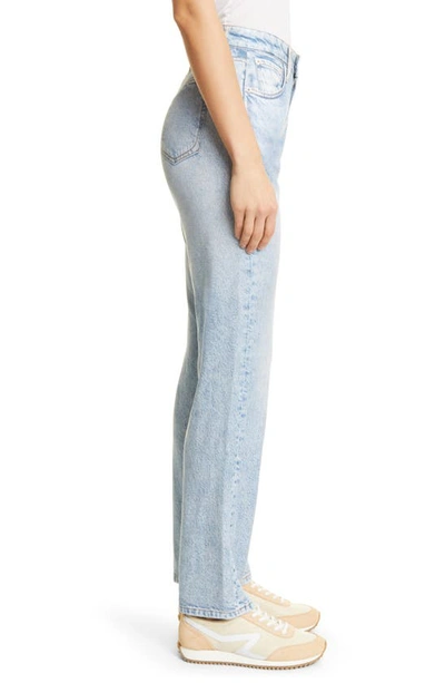 Rag & Bone Alex Liquid High-rise Straight-leg Printed Jeans In Luna