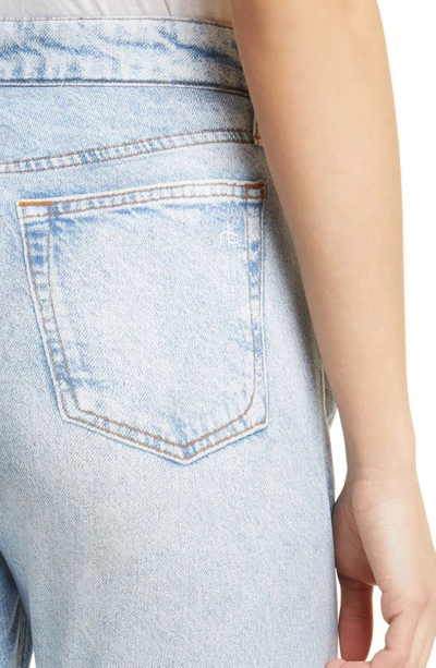 Rag & Bone Alex Liquid High-rise Straight-leg Printed Jeans In Luna