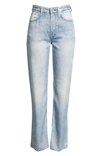 Rag & Bone Alex Liquid High-rise Straight-leg Printed Jeans In Luna