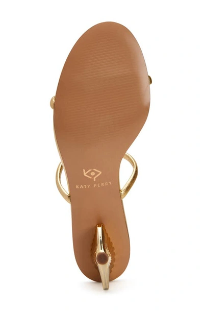 Shop Katy Perry The Scalloped Shell Sandal In New Gold