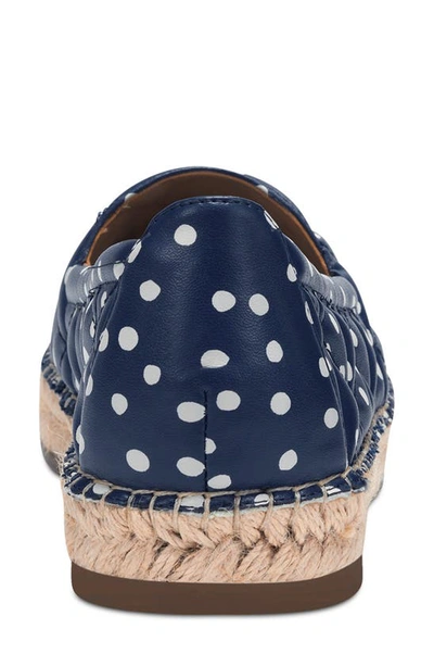 Shop Aerosoles May Day Espadrille Flat In Navy/ Eggshell Polka Dot