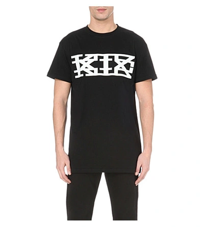 Shop Ktz Logo Cotton T-shirt In Black